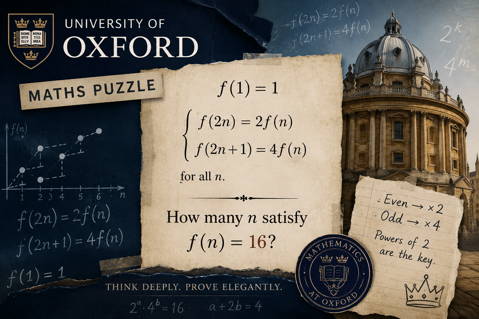 Do You Think You Can Study Maths At Oxford University?