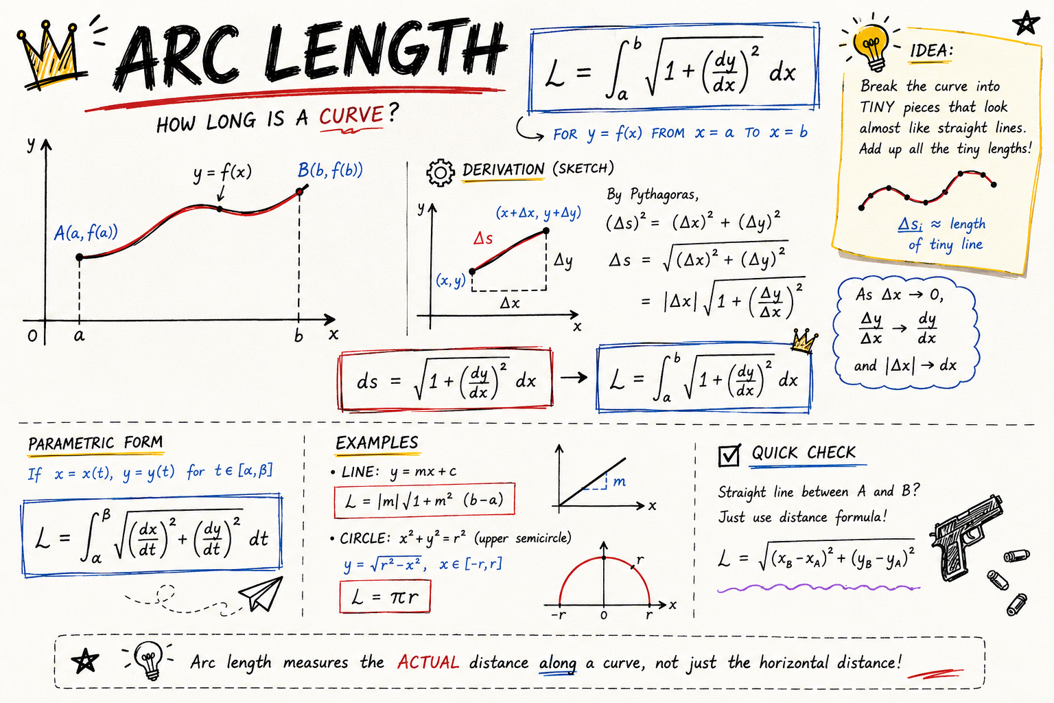 How To Find The Arc Length And Its Surface Area?
