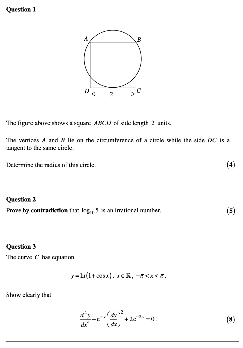 Let’s Look At This 2018 Maths Exam For Gifted Students in Britain Together
